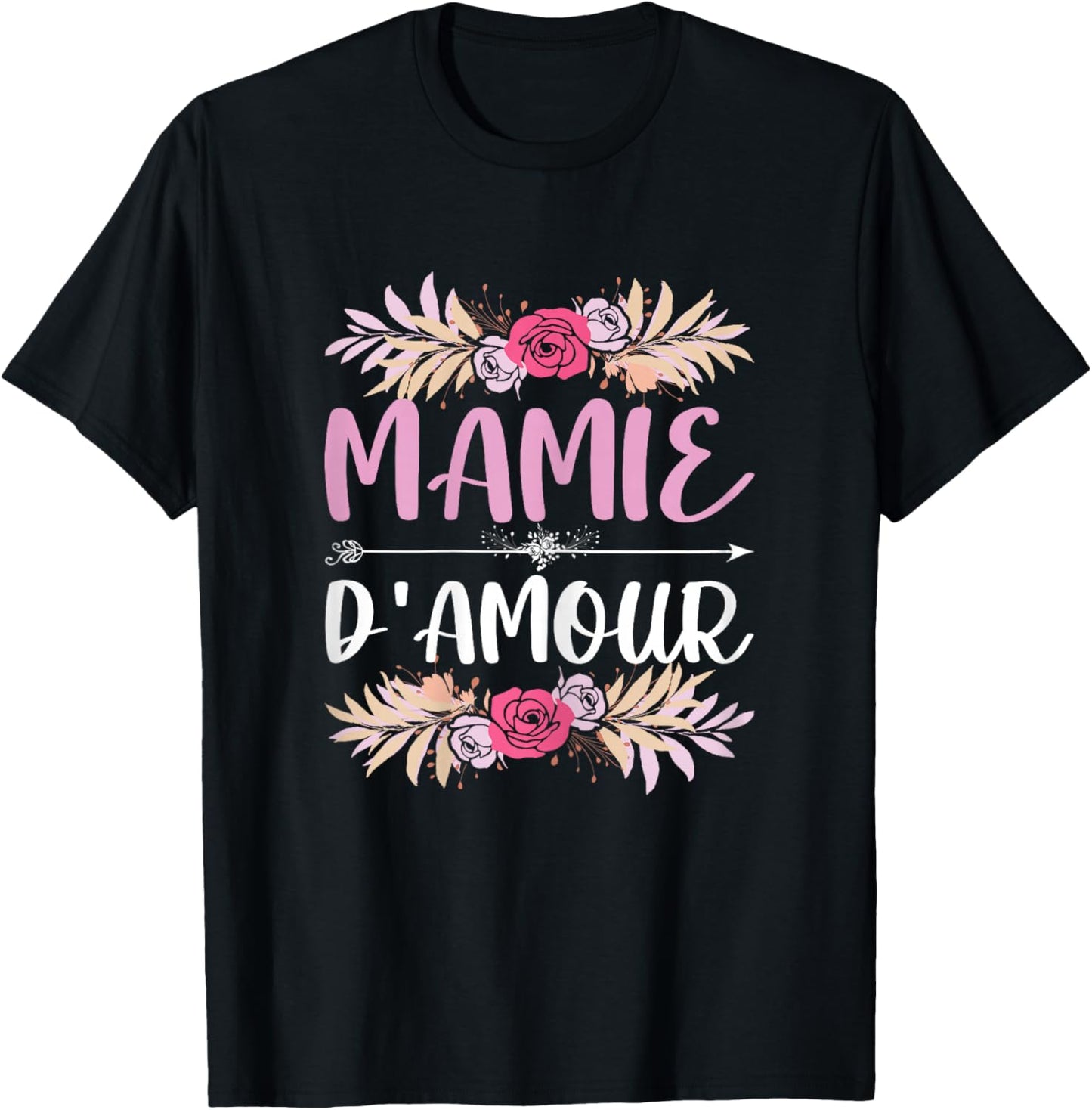 Granny Of Love Grandma Day , Black, Female X-Small T-Shirt - T-Shirt | Black