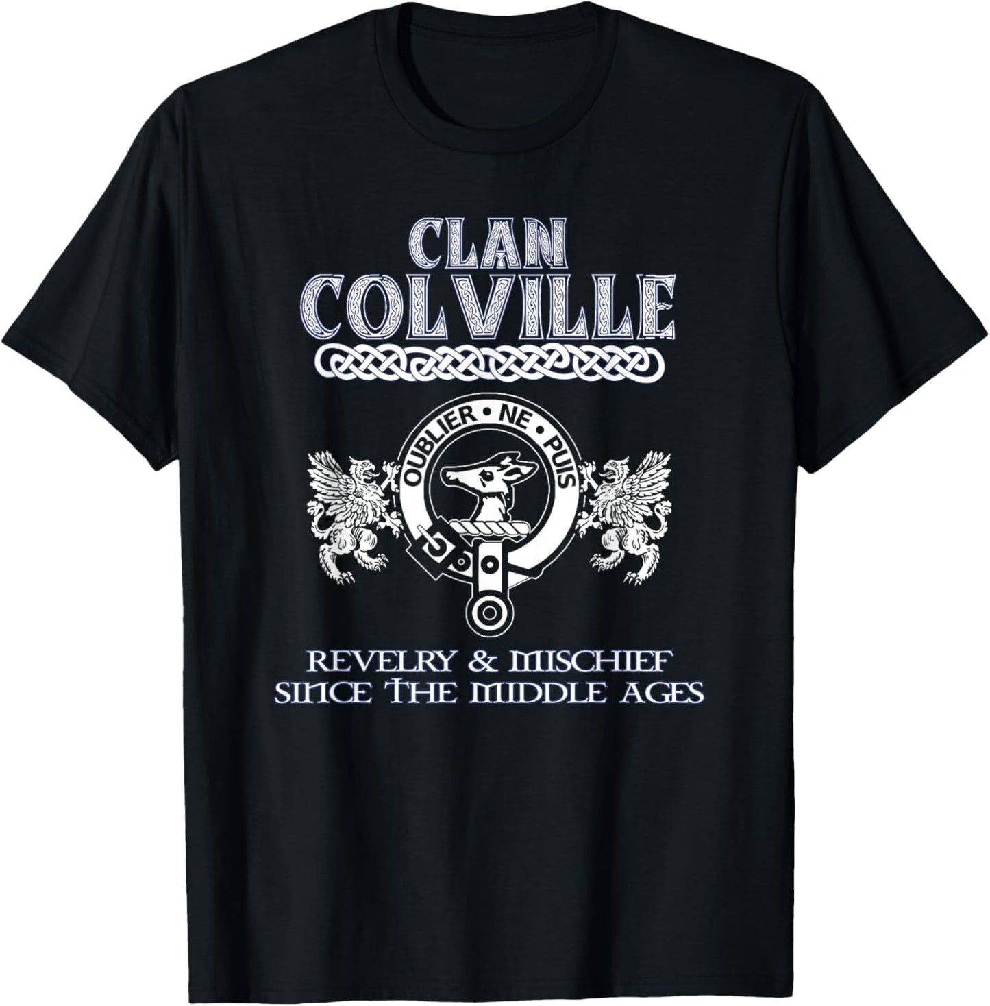 Clan Colville Scottish Surname Colville T-Shirt - T-Shirt | Black