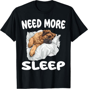 Cute Leonberger Need More Sleep Pyjamas Chemise de nuit T-Shirt - T-Shirt | Black