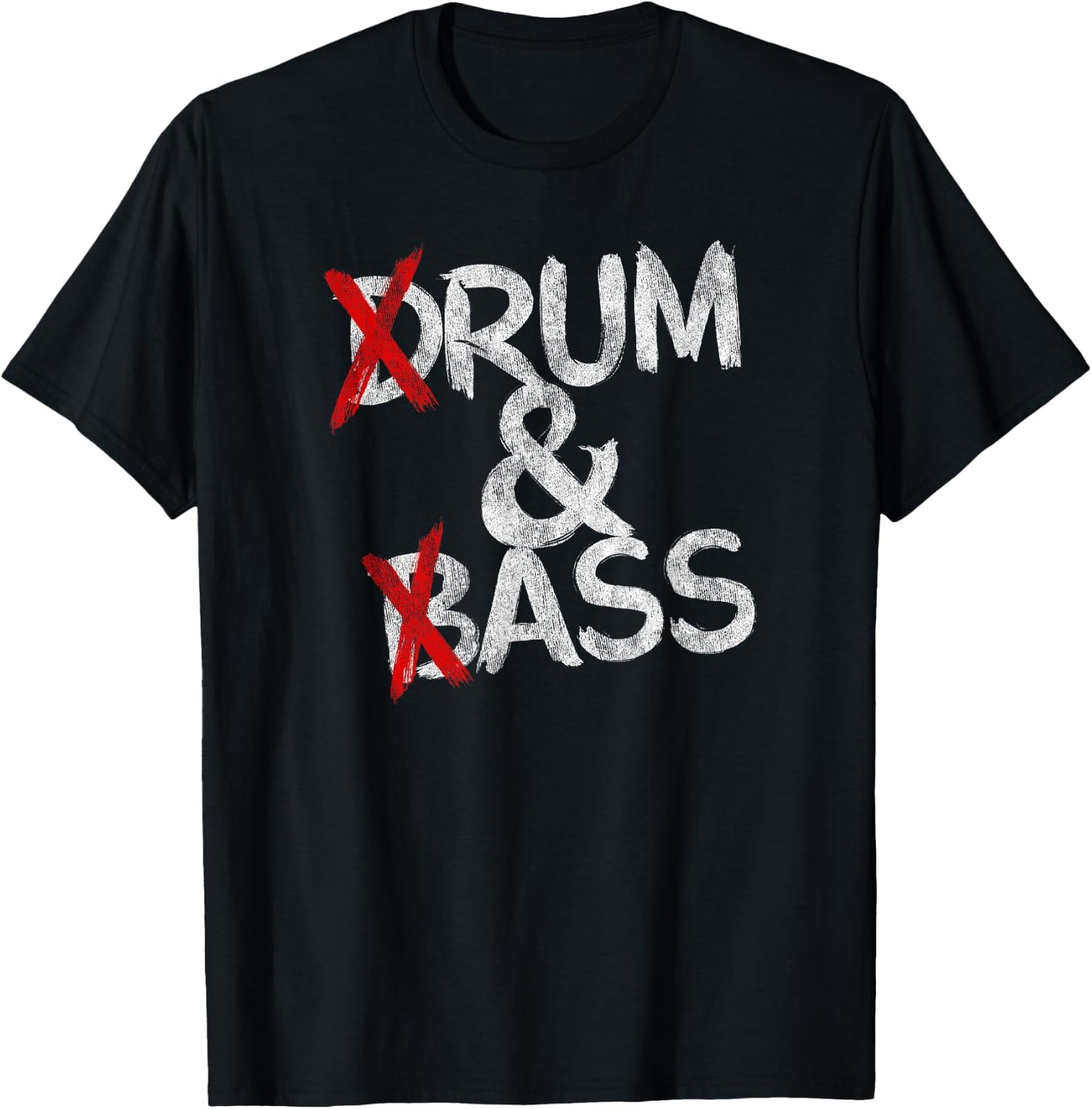 Drum And Bass Rum & Ass Vintage T-Shirt - T-Shirt | Black