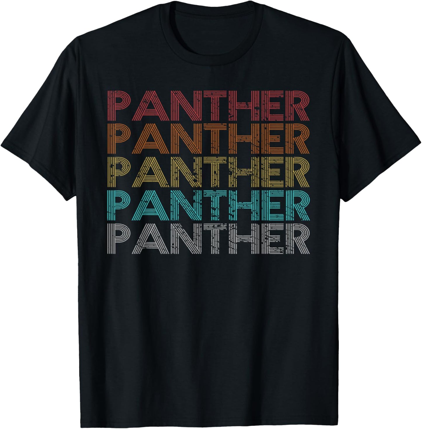 Retro Vintage Panther T-Shirt - T-Shirt | Black