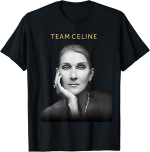 Official Celine Dion Team Celine , Black, S T-Shirt - T-Shirt | Black