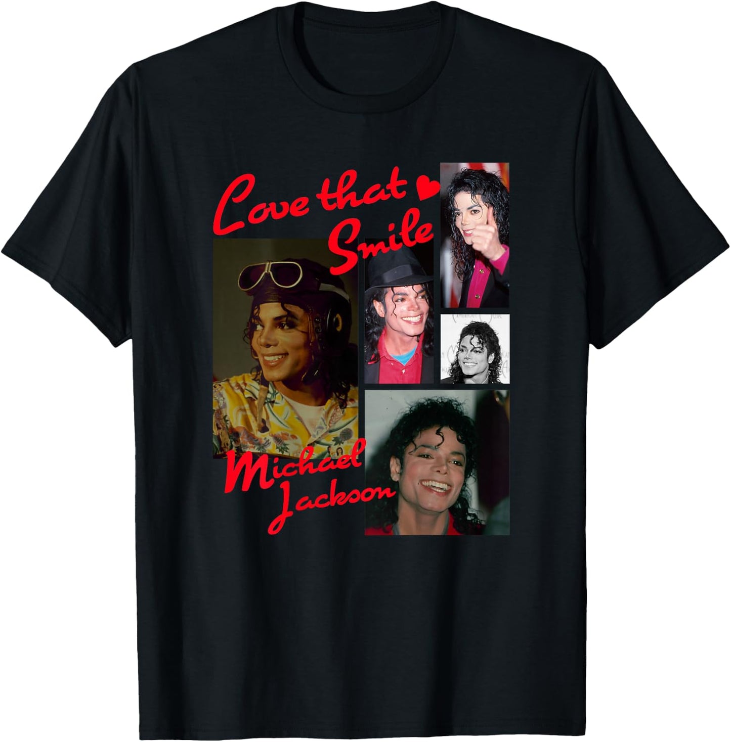 Michael Jackson 014 Back Print T-Shirt - T-Shirt | Black