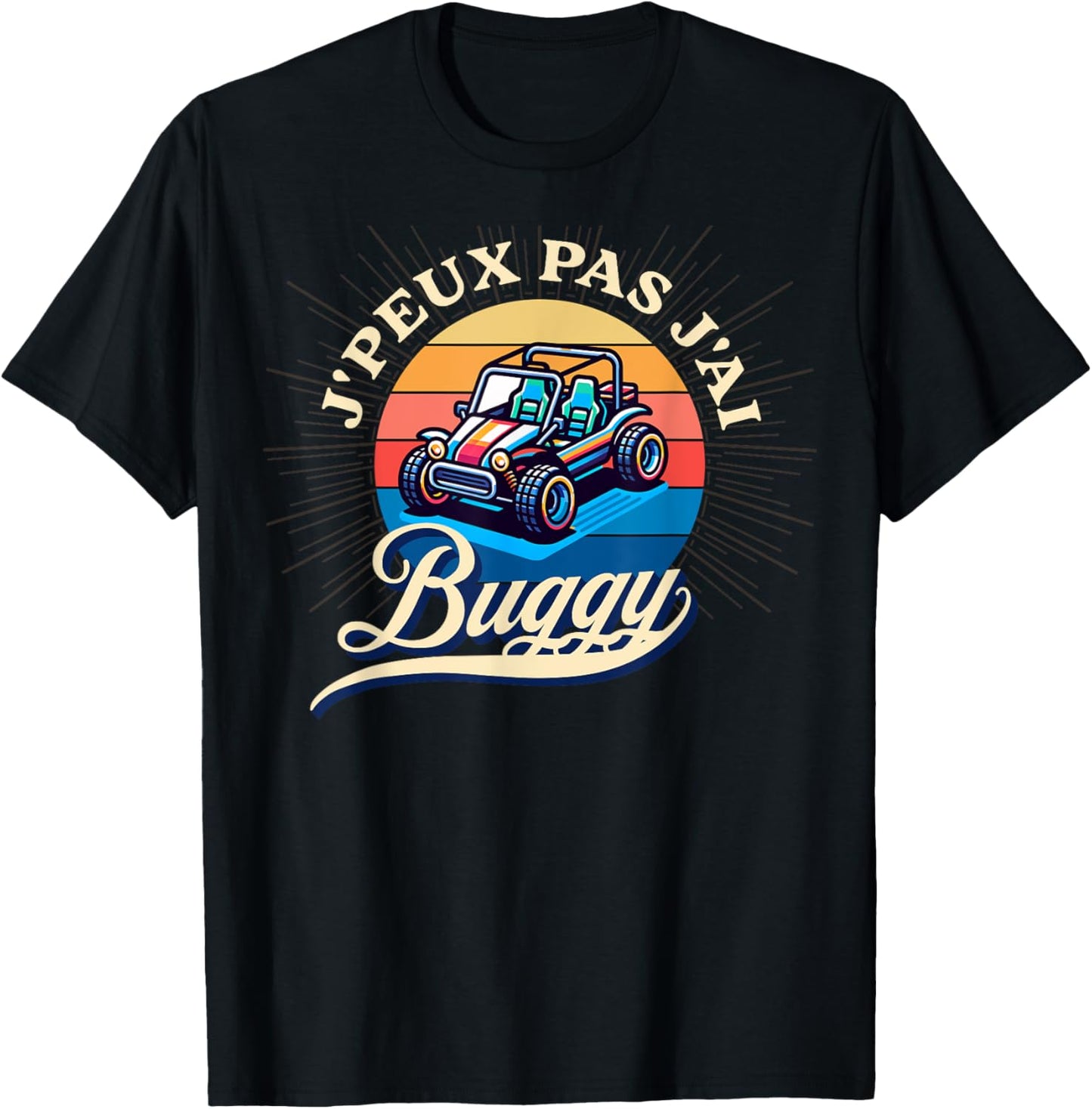 Je peux pas j'ai buggy humour buggy cadeau Custom , Black, S T-Shirt - T-Shirt | Black