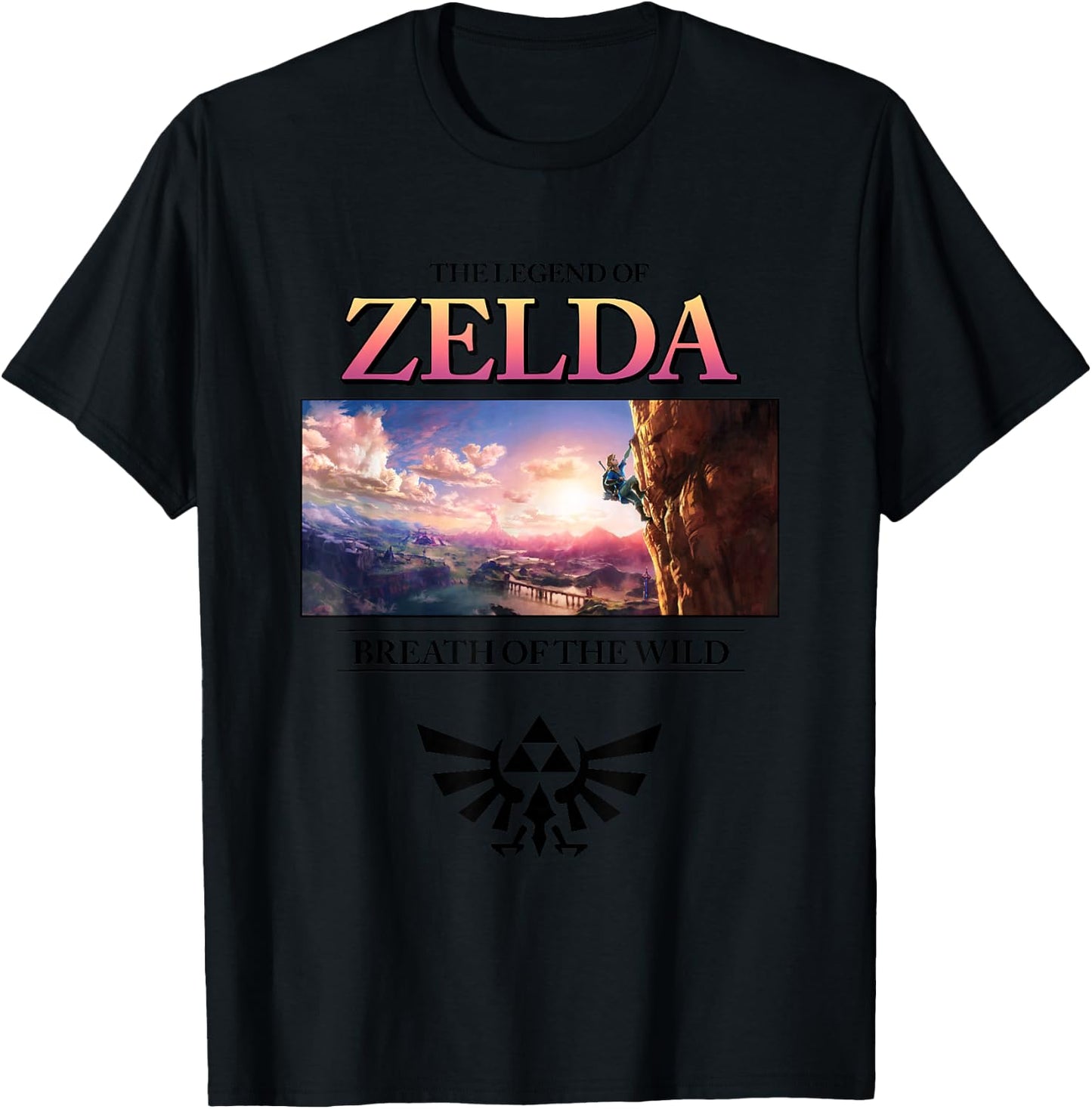 The Legend of Zelda Breath of the Wild Sky Panel T-Shirt - T-Shirt | Black