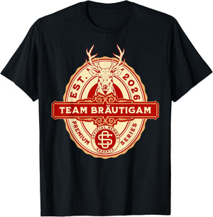 Team Bräutigam JGA Junggesellenabschied Oktoberfest Bier T-Shirt - T-Shirt | Black