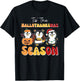 Penguin Christmas Halloween Tis' The Hallothanksmas Season T-Shirt - T-Shirt | Black