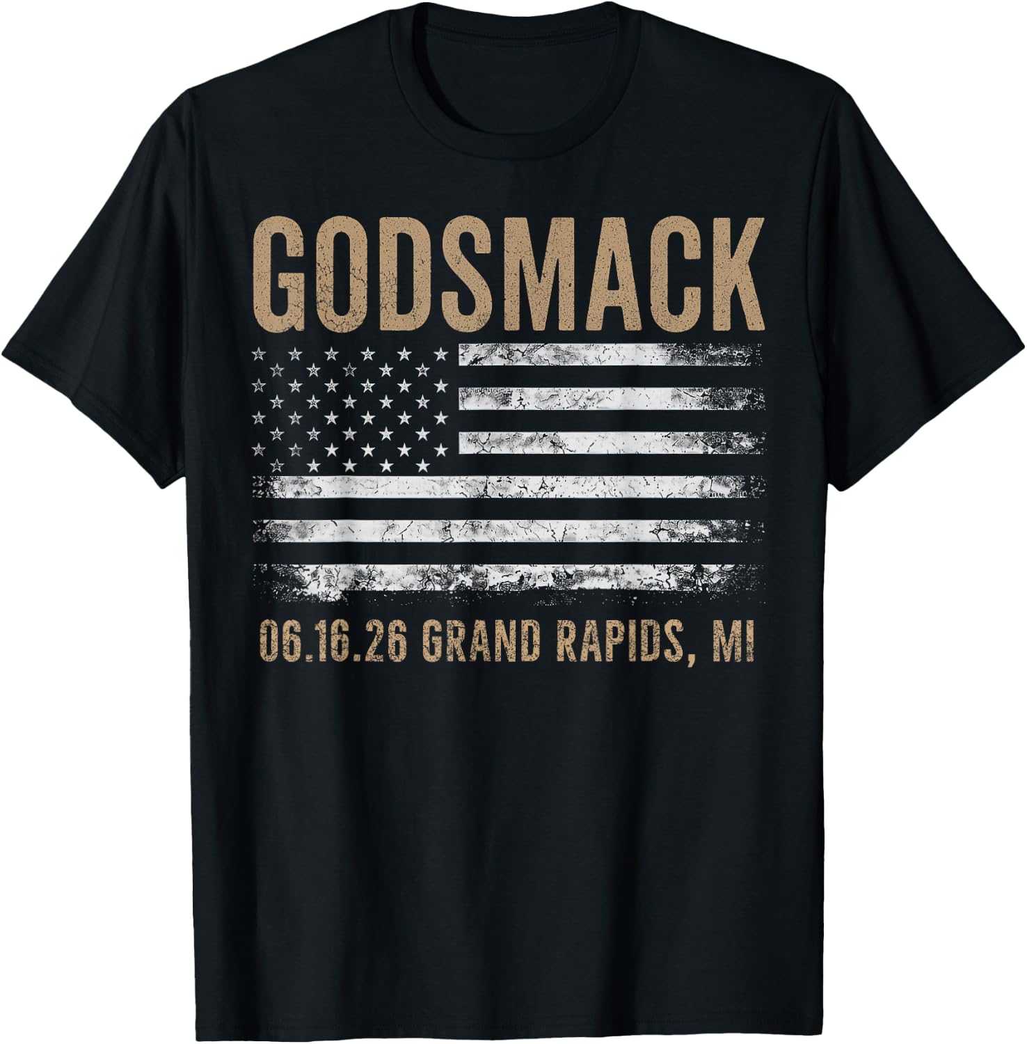 Godsmack The Rise of Rock 2026 Grand Rapids T-Shirt - T-Shirt | Black