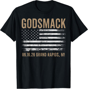 Godsmack The Rise of Rock 2026 Grand Rapids T-Shirt - T-Shirt | Black