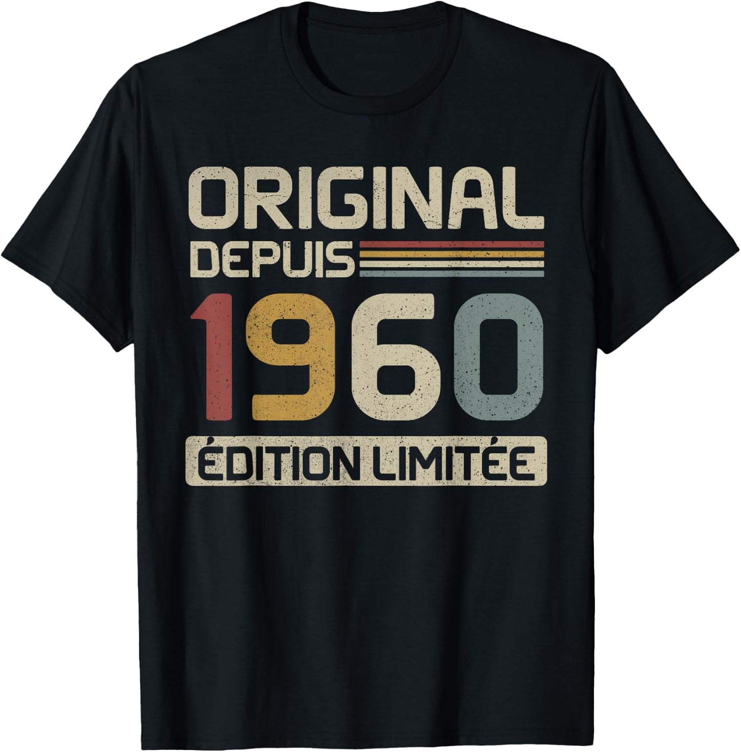 Original 1960 Birthday Gift 65 Years Anniv 65 Years , Black, S T-Shirt - T-Shirt | Black