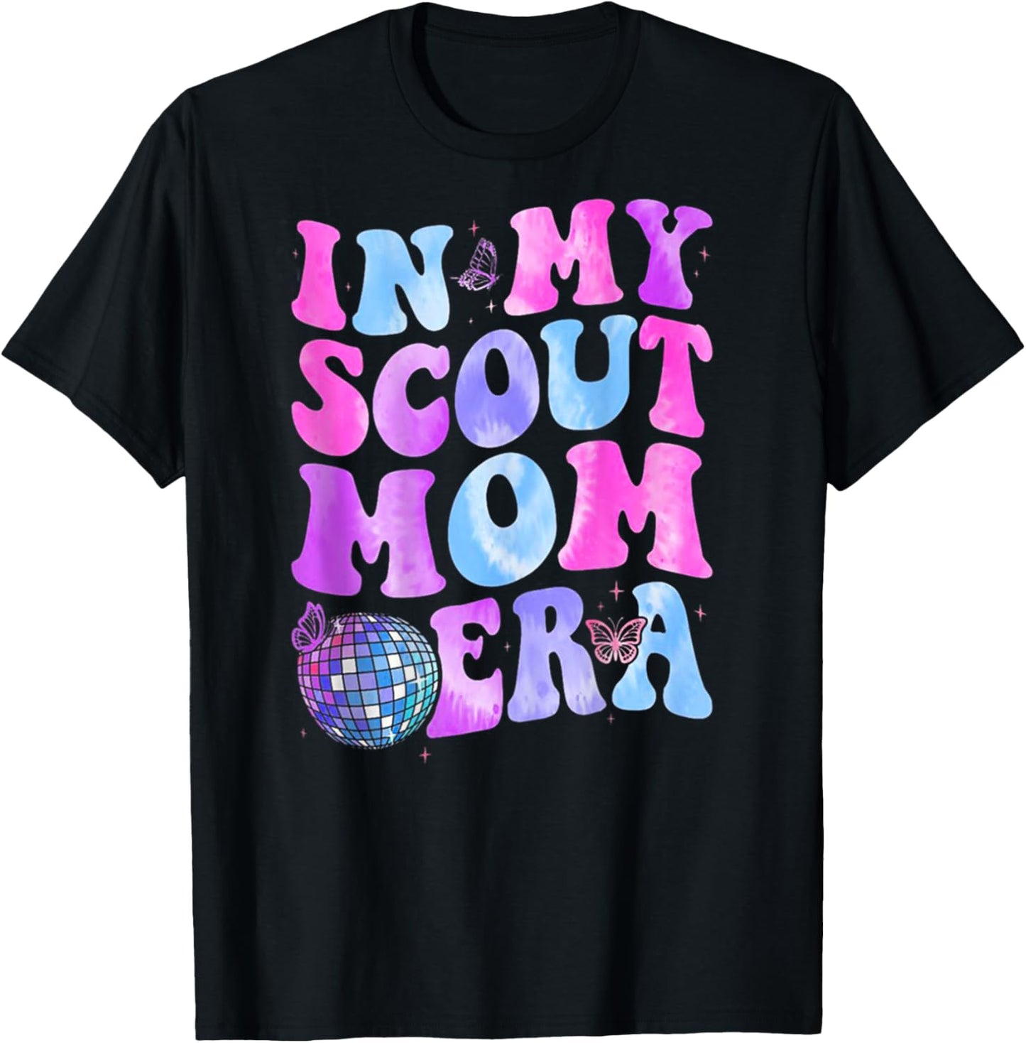 In My Scout Mom Era Mother's Day (on back) T-Shirt - T-Shirt | Black