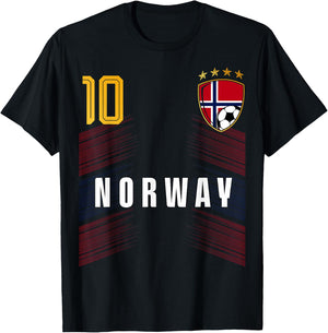 Norway Flag Norwegian Pride Lovers T-Shirt - T-Shirt | Black