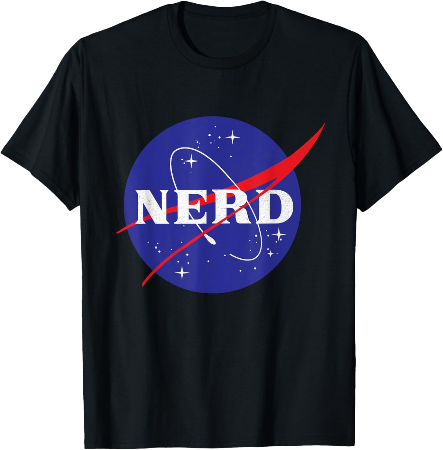 Vintage NASA Nerd T-Shirt - T-Shirt | Black