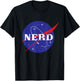 Vintage NASA Nerd T-Shirt - T-Shirt | Black