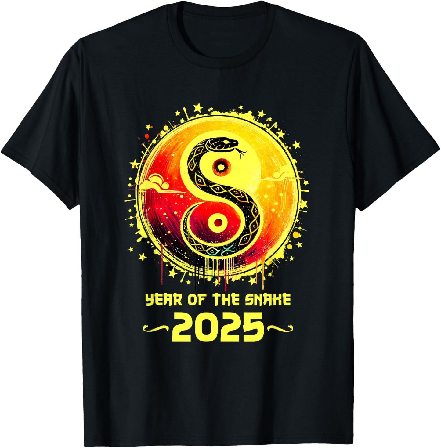 Year of the Snake 2025 Lunar New Year Chinese New Year 2025 T-Shirt - T-Shirt | Black