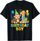 Cute Monkey One Year Old Boy Birthday T-Shirt - T-Shirt | Black
