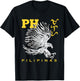 Philippine Eagle Filipino Baybayin Word Freedom T-Shirt - T-Shirt | Black