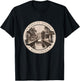 Berkeley Springs West Virginia Illustration Travel Art Badge T-Shirt - T-Shirt | Black