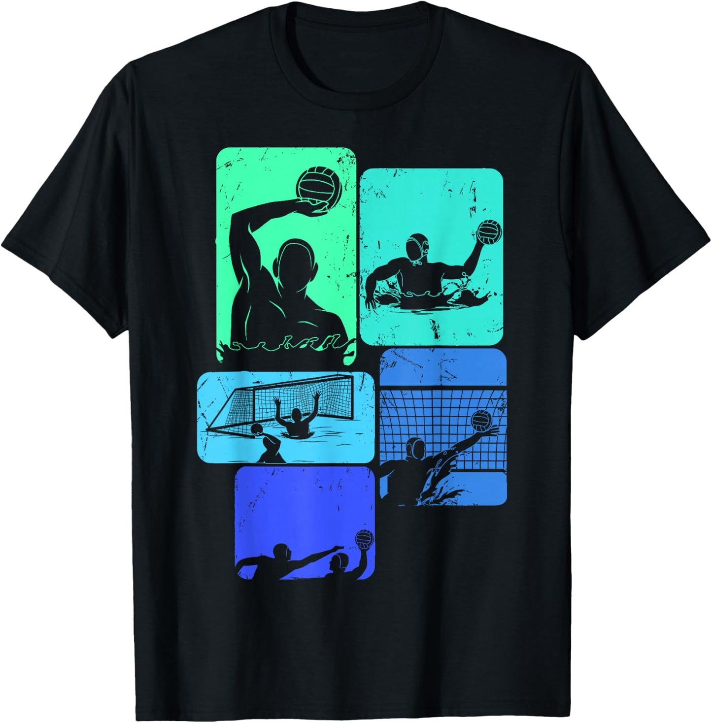 Waterpolo Men's Water Polo , Black, S T-Shirt - T-Shirt | Black