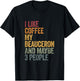Coffee and my beauceron 3 people dog dogs saying gift T-Shirt - T-Shirt | Black