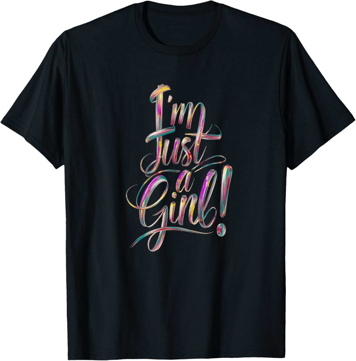 Je suis juste une fille , Black, S T-Shirt - T-Shirt | Black