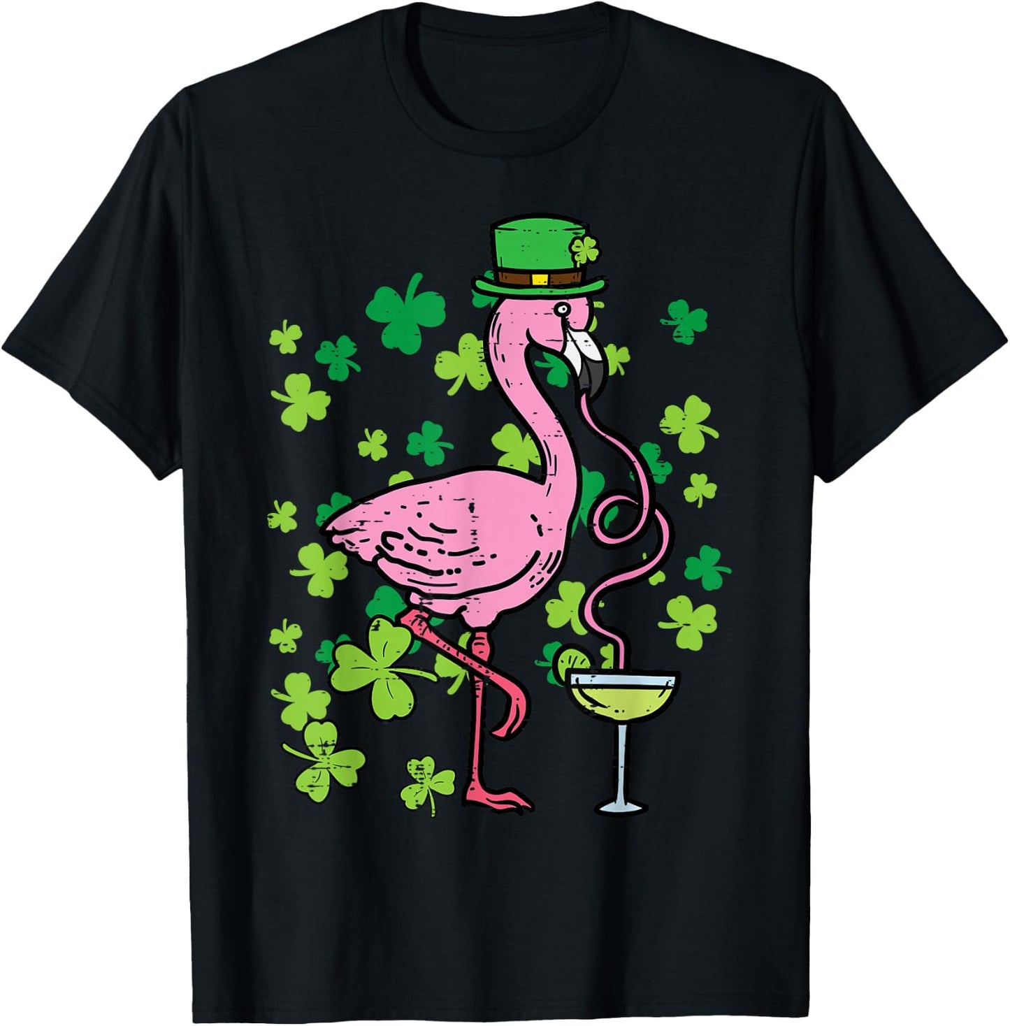 St Patricks Day Irish Flamingo Saint Pattys Paddys Women T-Shirt - T-Shirt | Black