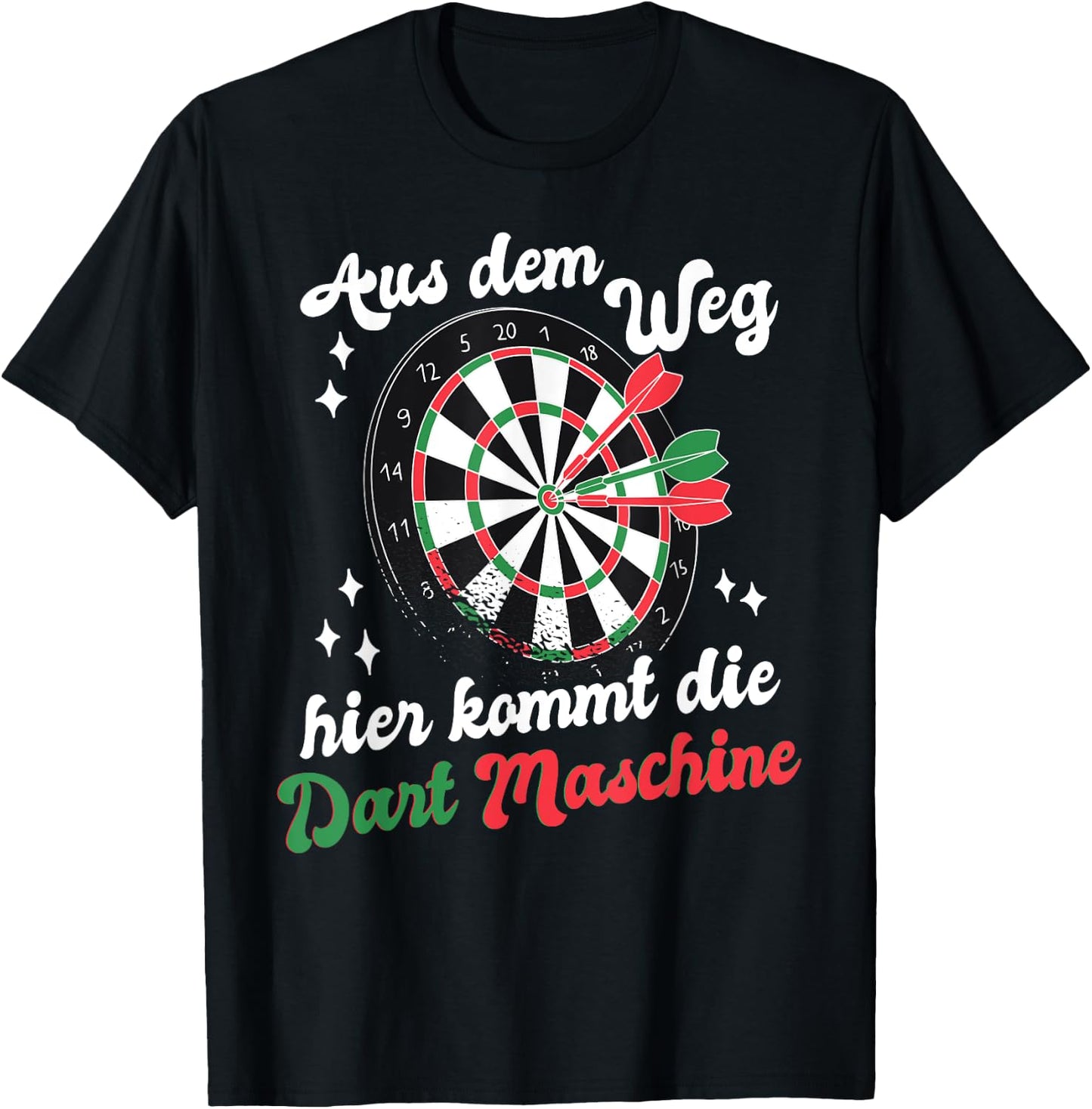 Aus Dem Weg Hier Kommt Dart Machine , black, s T-Shirt - T-Shirt | Black