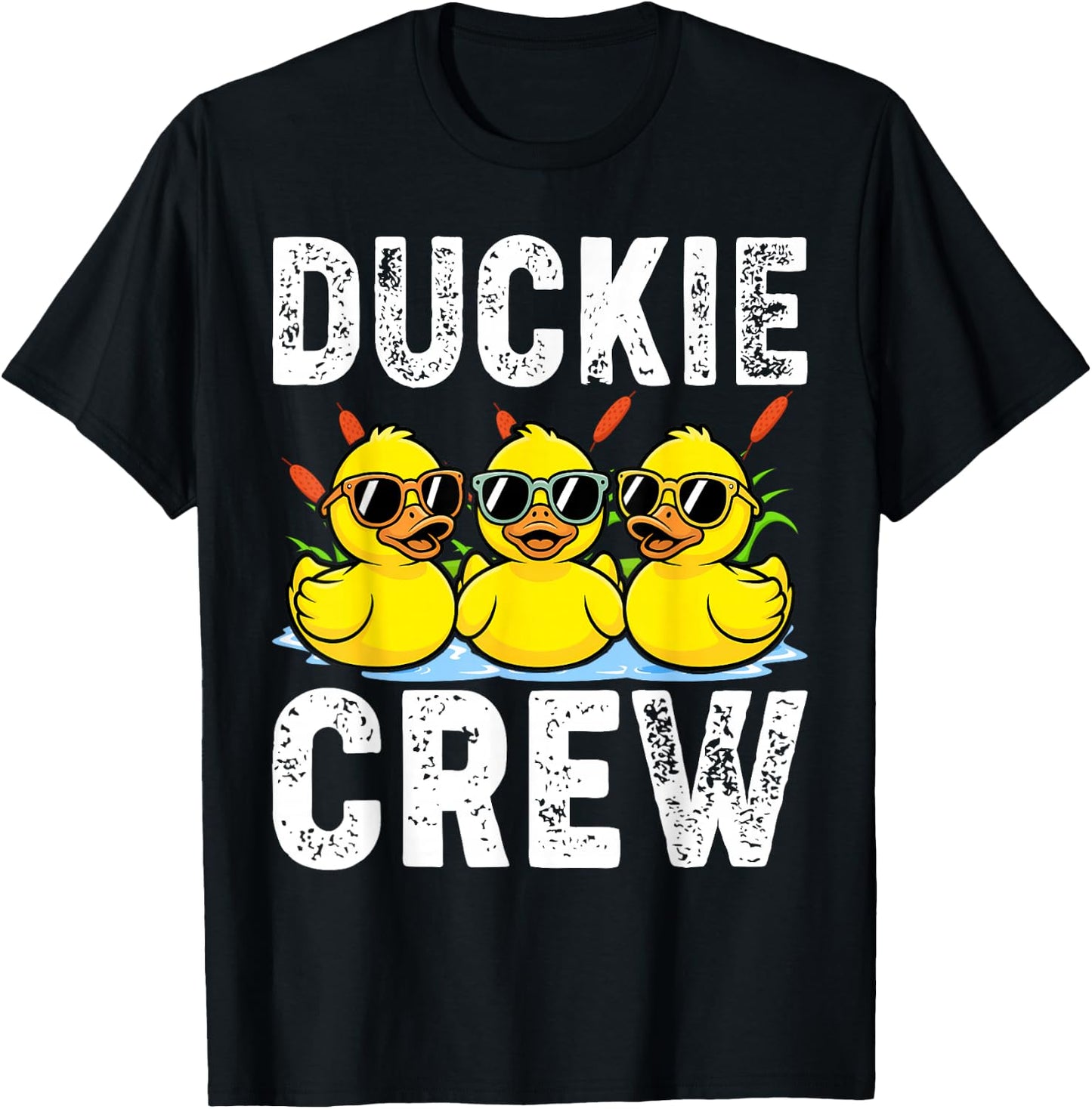 Rubber Duckie Crew Duckling Yellow Rubber Duck Rubber Ducky T-Shirt - T-Shirt | Black