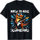 Kids Rock Kindergarten Dinosaur Guitarist Back to School Boys T-Shirt - T-Shirt | Black