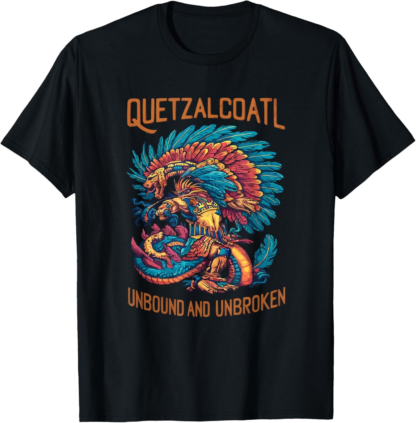Aztec God Aztec Culture Mayan Indigenous Quetzalcoatl T-Shirt - T-Shirt | Black