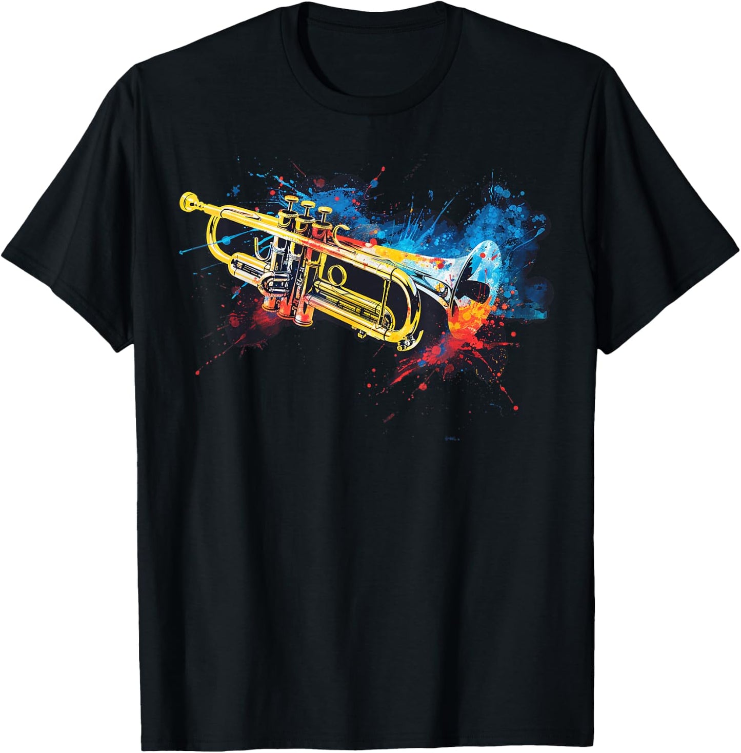 Men's, Women's and Children's Trumpet , black T-Shirt - T-Shirt | Black