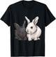 Rabbit Animal Print , black T-Shirt - T-Shirt | Black
