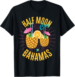 Half Moon Cay Bahamas Flag Cruise Vacation Bahamian T-Shirt - T-Shirt | Black