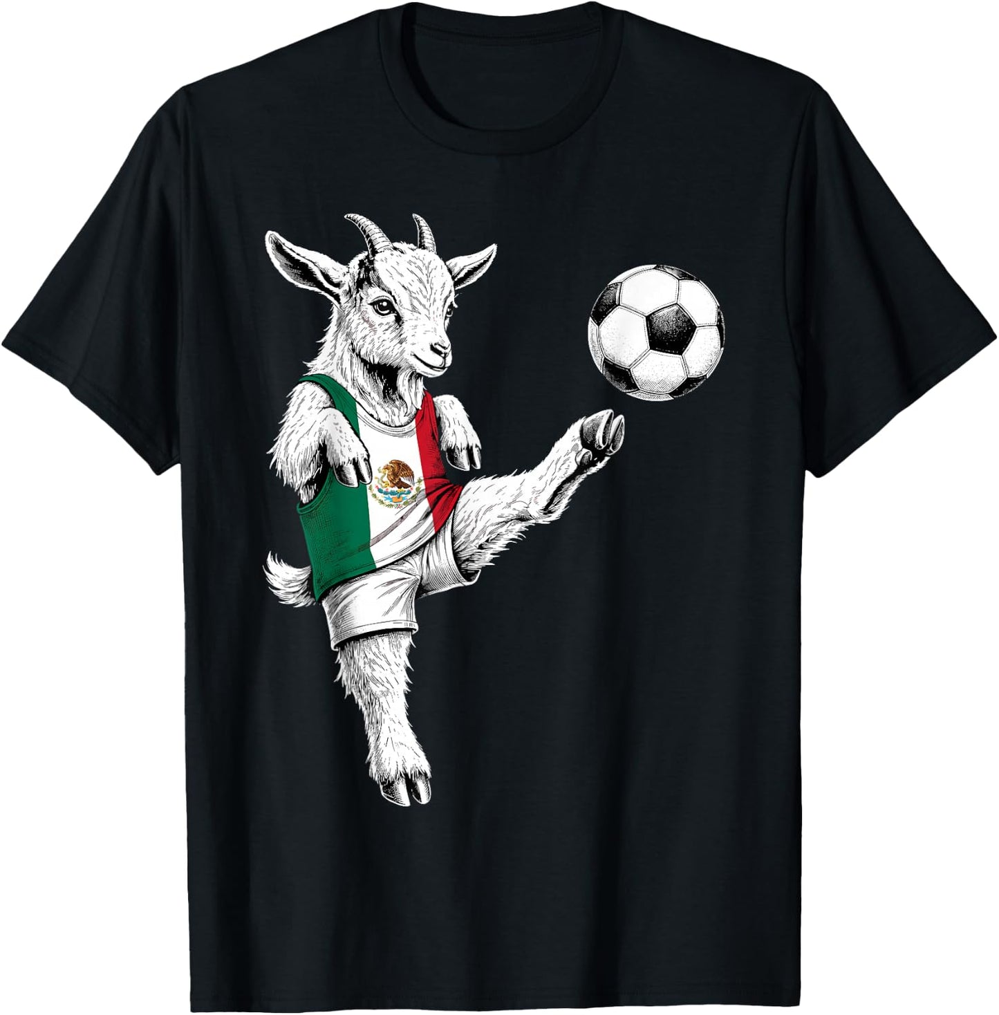 Mexican Flag Men Women Kids Mexico T-Shirt - T-Shirt | Black