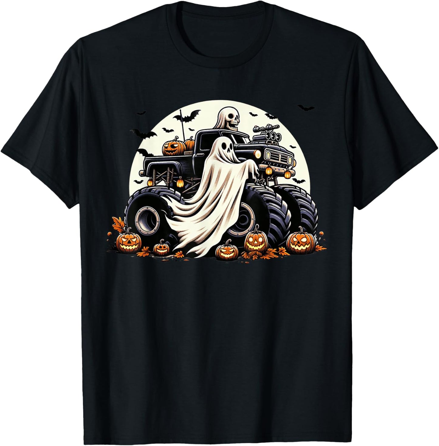 Boys Halloween Shirt 4t 5t Size 10 Ghost Kids Spooky Toddler T-Shirt - T-Shirt | Black