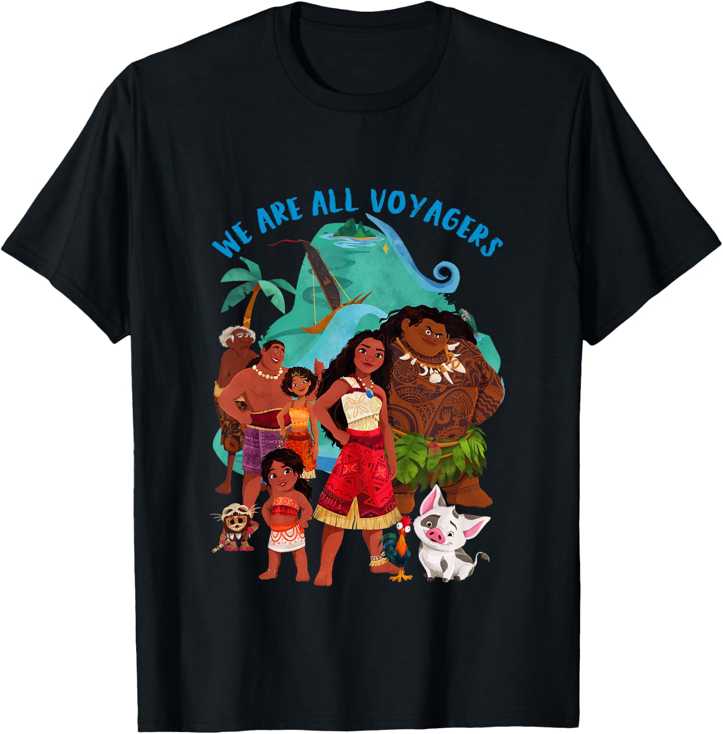 Kids Moana 2 We Are All Voyagers , white, 2 T-Shirt - T-Shirt | Black