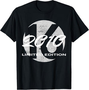 16. Geburtstag Mädchen Junge 16 Jahre 2010 Lustig Geschenk T-Shirt - T-Shirt | Black