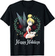 Disney Peter Pan Tinkerbell Happy Holidays Graphic Small T-Shirt - T-Shirt | Black