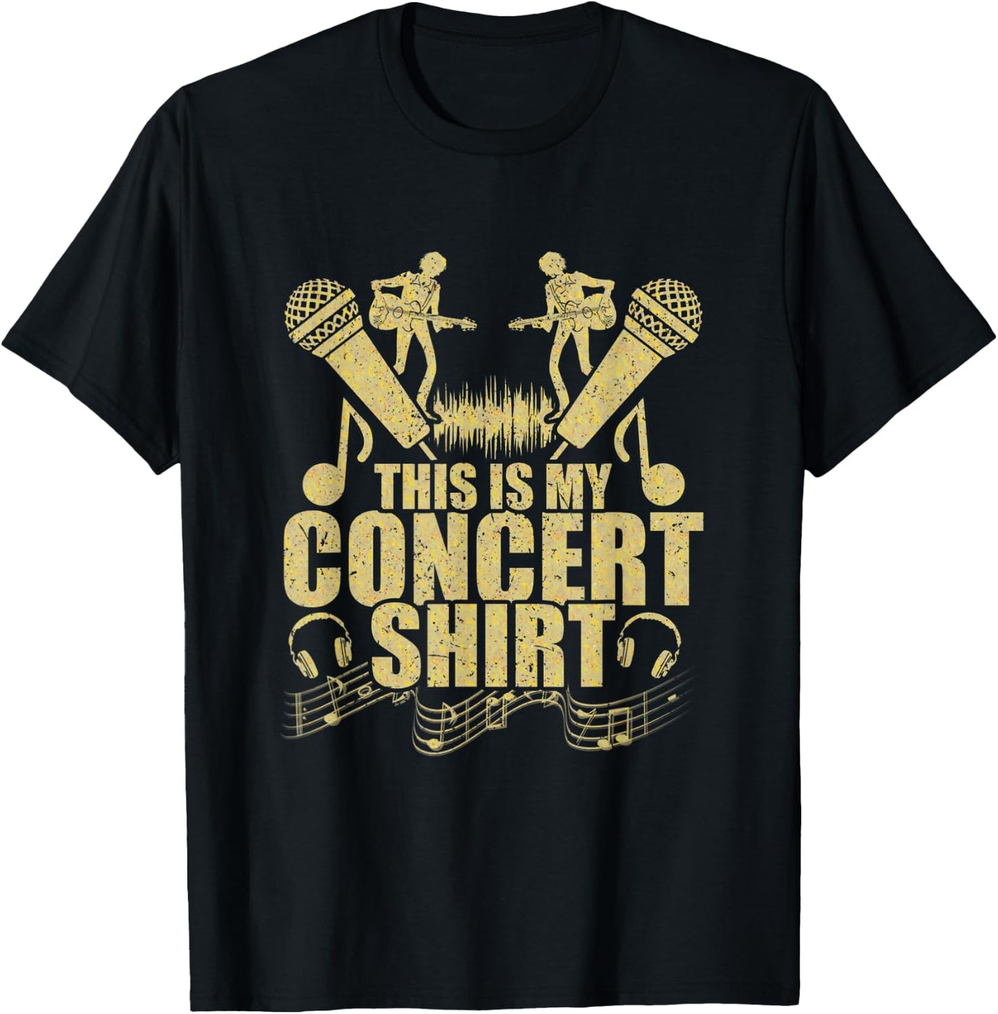 Funny Live Music Lover This Is My Concert T-Shirt - T-Shirt | Black