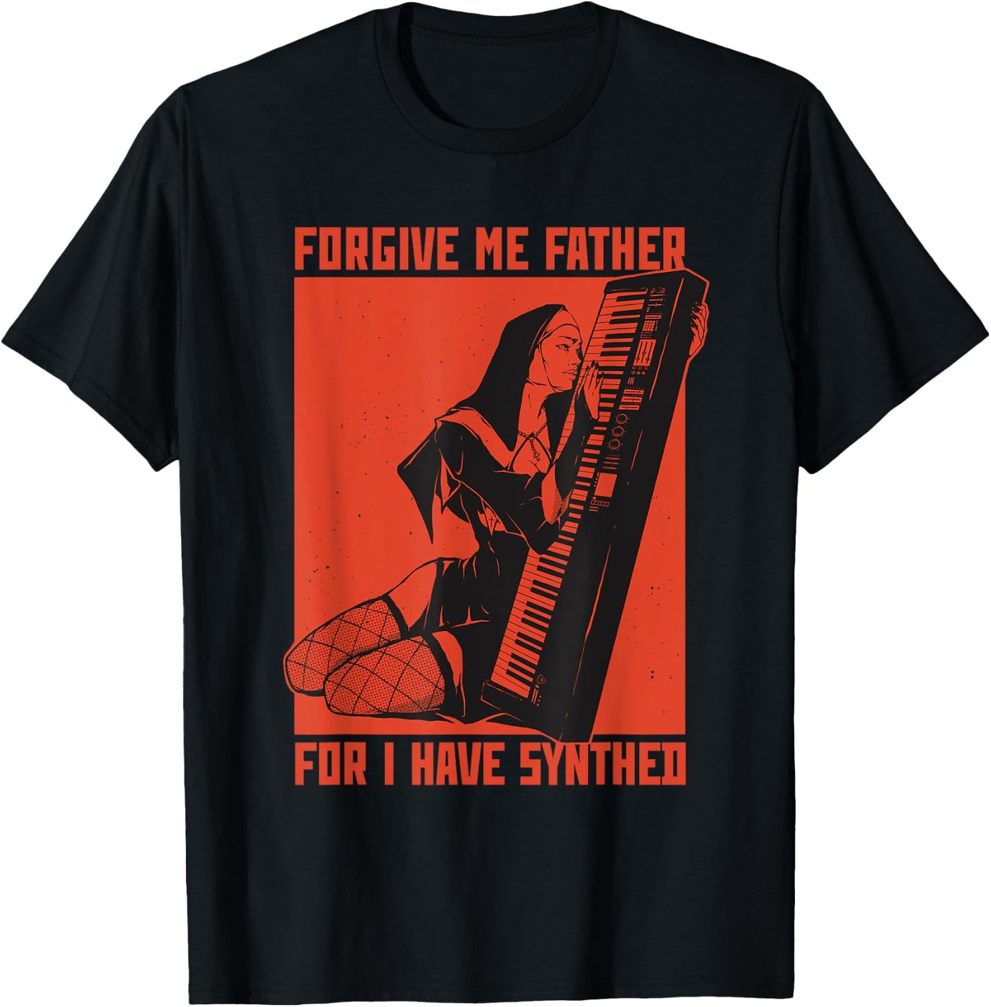 Synth Techno Music Funny Synthesizer T-Shirt - T-Shirt | Black