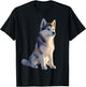 Husky Dog Lover Dog I Love Siberian Huskys , black T-Shirt - T-Shirt | Black