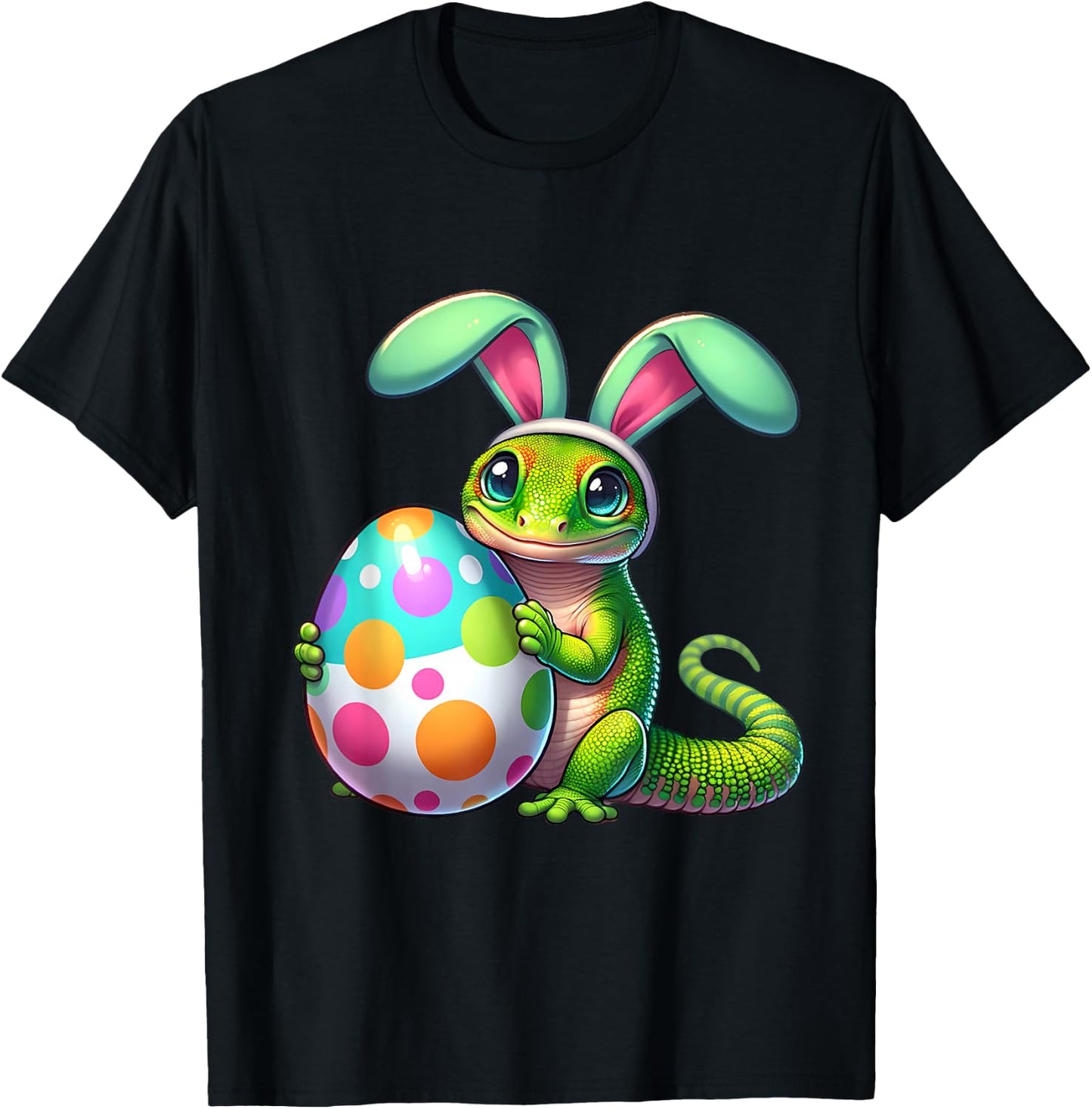 Easter Geckos Owners Egg Eggs Bunny Rabbits Pets Men Women T-Shirt - T-Shirt | Black