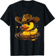 Rubber Duck Sheriff Marshal Rubber Duckling Rubber Duckie T-Shirt - T-Shirt | Black