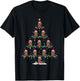 Beaver Christmas Tree Pajama Men Women Kids Ugly Xmas T-Shirt - T-Shirt | Black