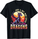 Just A Boy Who Loves Dragons - Boys Dragon T-Shirt - T-Shirt | Black