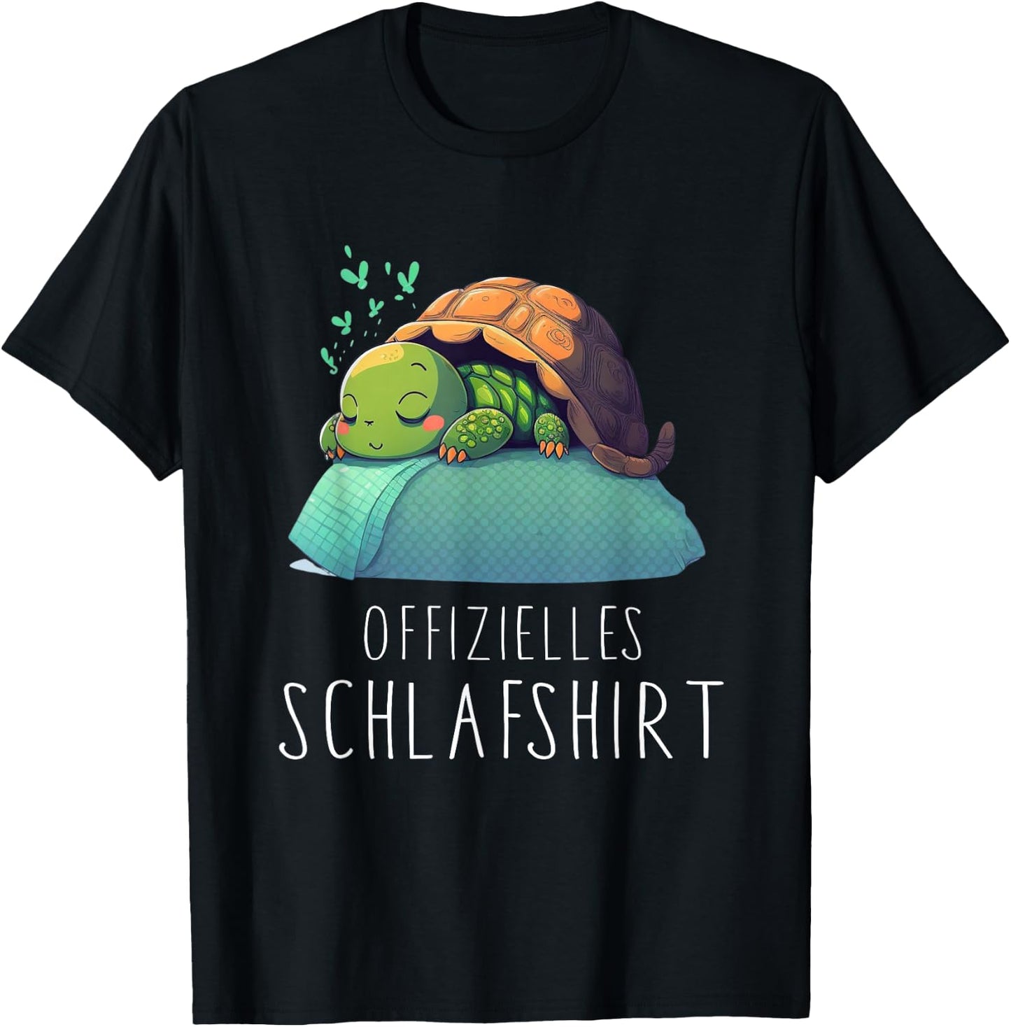 Official Turtle Sleep Shirt - Turtle , black T-Shirt - T-Shirt | Black