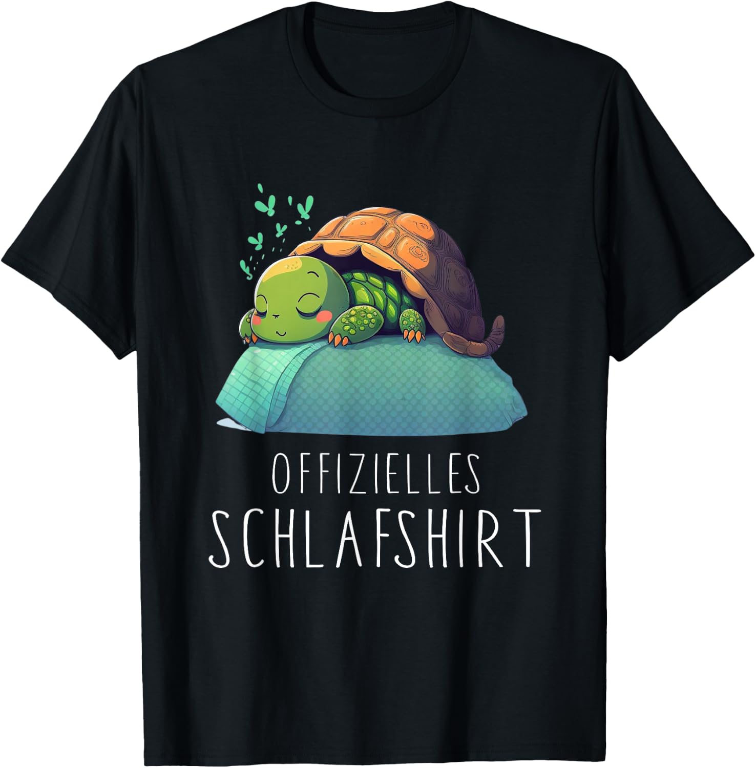 Official Turtle Sleep Shirt - Turtle , black T-Shirt - T-Shirt | Black