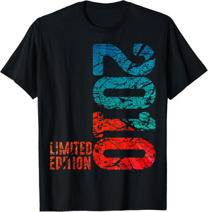 13th Birthday Boy Girl 13 Years 2010 Funny Gift , black T-Shirt - T-Shirt | Black