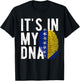 Funny It's in My DNA Bosnien und Herzegowina Flagge Fingerabdruck T-Shirt - T-Shirt | Black