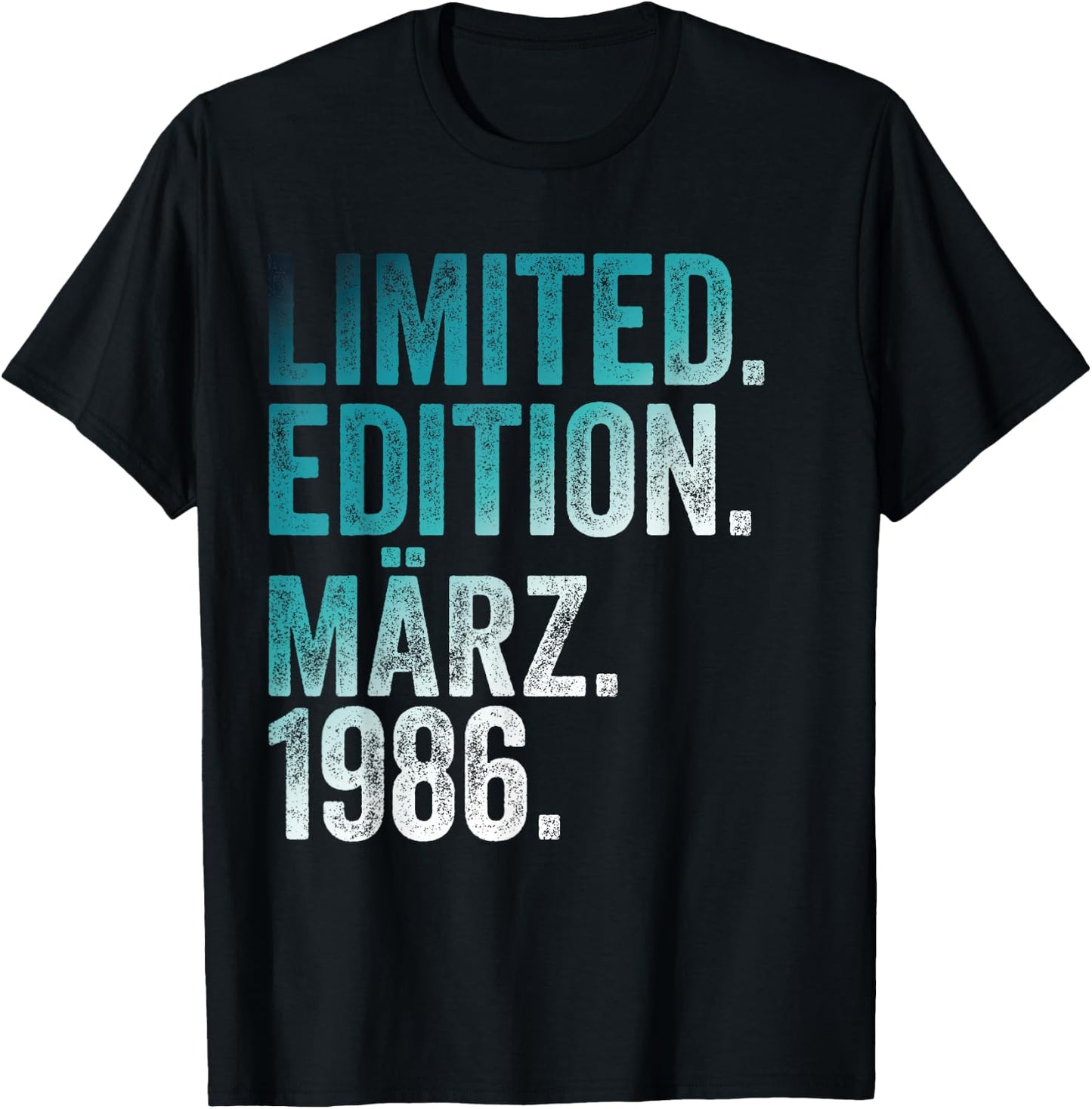 40. Geburtstag Mann 40 Jahre Limited Edition März 1986 T-Shirt - T-Shirt | Black